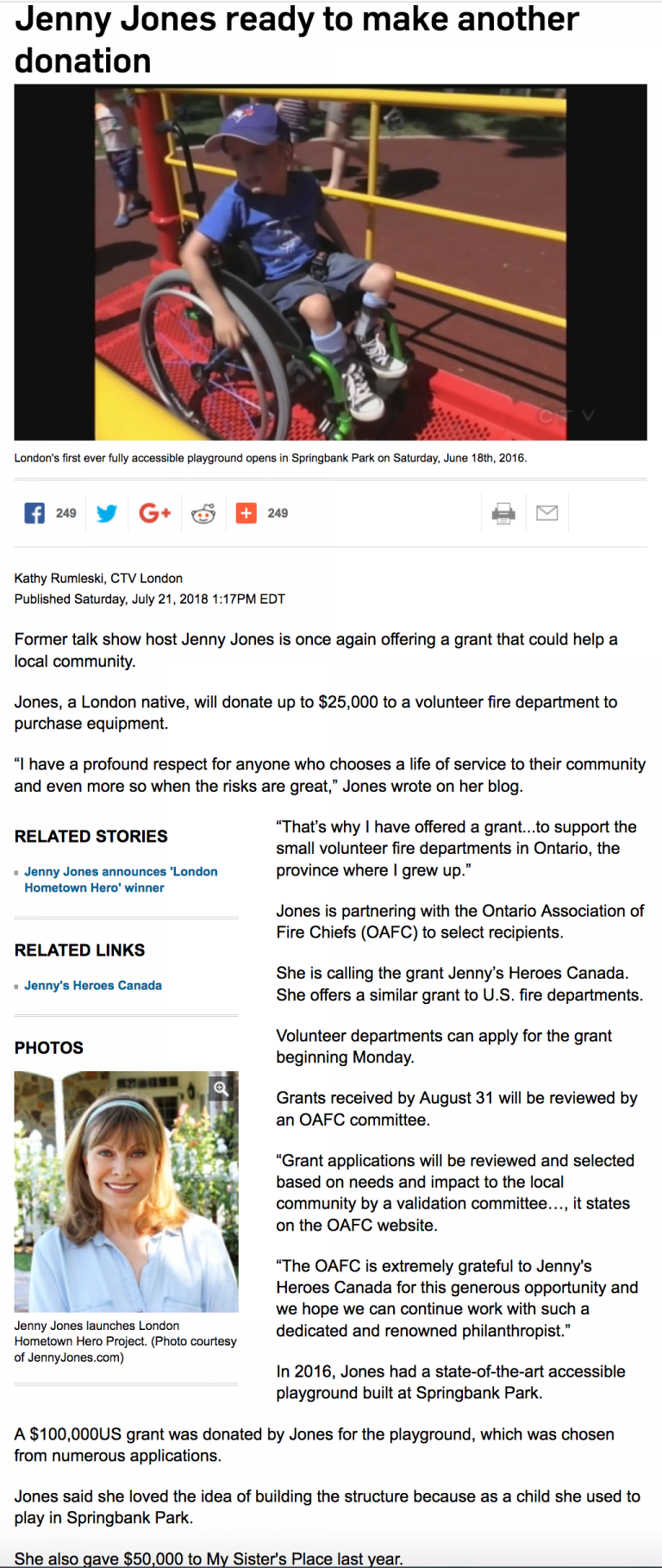 Jenny Jones Blog, Jenny Jones Official site